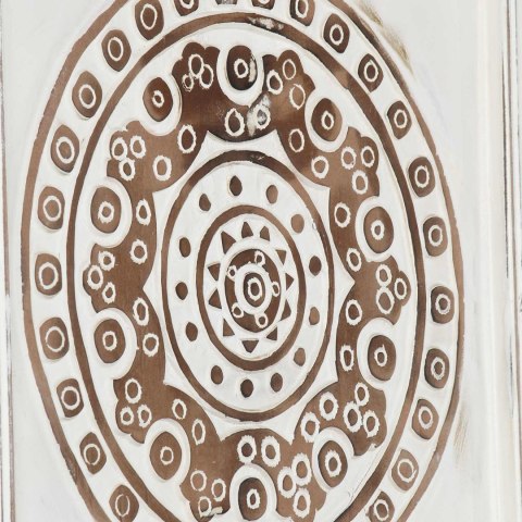 VidaXL Dekoracja artystyczna 2 pcs Brązowy i biały 40 x 40 x 1,5 cm