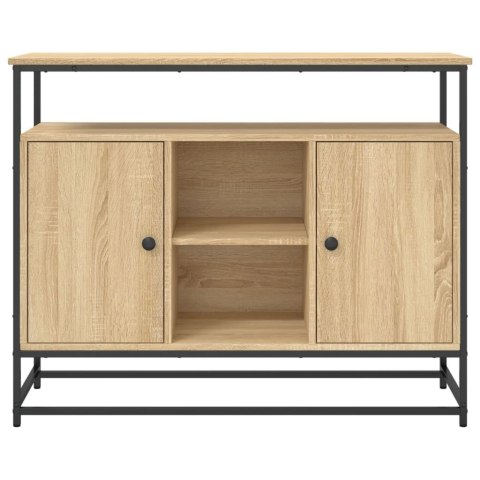 VidaXL Komoda, dąb sonoma, 100x35x80 cm, materiał drewnopochodny