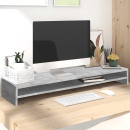 VidaXL Podstawka pod monitor, betonowy szary, 100x24x13 cm