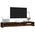 VidaXL Podstawka pod monitor, przydymiony dąb, 100x24x13 cm