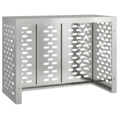 VidaXL Pokrywa do klimatyzatora Srebrny 110 x 50 x 80 cm