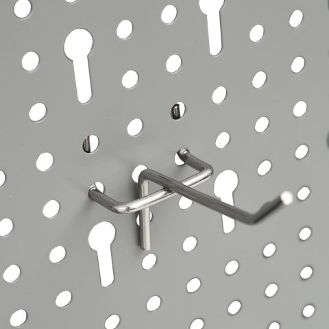 VidaXL Ścienne płyty perforowane, 4 szt., 40x58 cm, stal