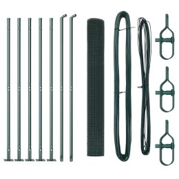 VidaXL Słupek ogrodzeniowy. zielony