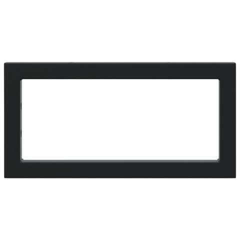 VidaXL Wsporniki do półki pod umywalkę, 2 szt., czarne, prostokątne