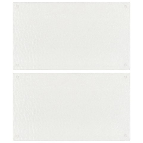 VidaXL Deski do krojenia 2 szt., szkło hartowane z motywem bąbelków