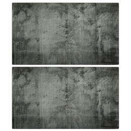 VidaXL Deski do krojenia 2 szt., szkło hartowane z motywem betonu