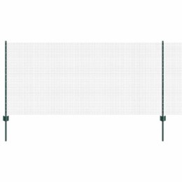 VidaXL Ogrodzenie z słupkiem zielony