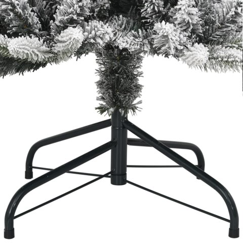 VidaXL Sztuczna choinka, ośnieżona, 300 lampek LED, 210 cm