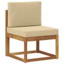 VidaXL Zestaw sof na zewnątrz z poduszką 7 pcs Naturalny i Beżowy
