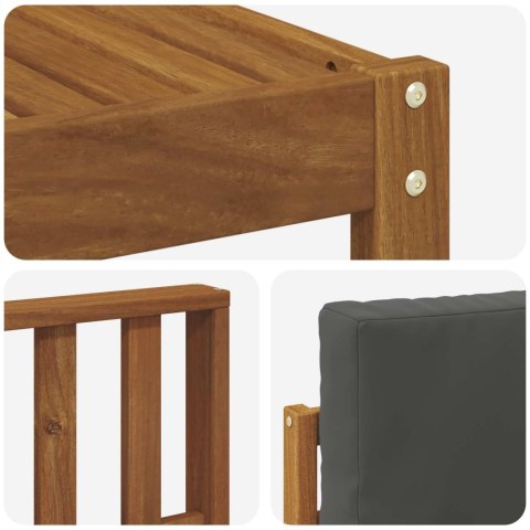 VidaXL Zestaw sof na zewnątrz z poduszką 7 pcs Naturalny i Antracytowy