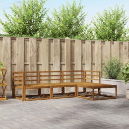VidaXL Zestaw sof na zewnątrz 4 pcs Naturalny Lite Drewno Akacji