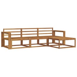 VidaXL Zestaw sof na zewnątrz 4 pcs Naturalny Lite Drewno Akacji