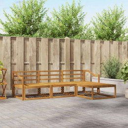 VidaXL Zestaw sof na zewnątrz 4 pcs Naturalny Lite Drewno Akacji