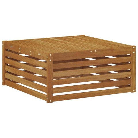 VidaXL Zestawy sof 11 pcs Naturalny i Antracytowy Lite Drewno Akacji