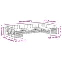 VidaXL Zestawy sof 7 pcs Naturalny i Beżowy Lite Drewno Akacji