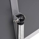 STOJAKI NA PLAKATY 2 SZT. SREBRNY 32.7X24X108CM ALUMINIUM