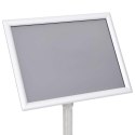 STOJAKI NA PLAKATY 2 SZT. SREBRNY 32.7X24X108CM ALUMINIUM