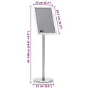 STOJAKI NA PLAKATY 2 SZT. SREBRNY 32.7X24X108CM ALUMINIUM