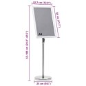 VidaXL Stojaki na plakaty 2 pcs Srebrny 45 x 32,7 x 108 cm Aluminium