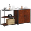 VidaXL Zestaw do przechowywania w kuchni z półką 2 pcs Rdzawy