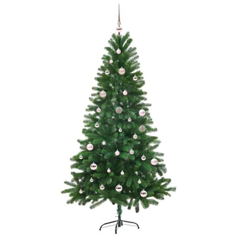 VidaXL Choinka z 150 diodami LED z podstawą Zielony 150 cm PE