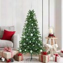 VidaXL Choinka z 150 diodami LED z podstawą Zielony 150 cm PE