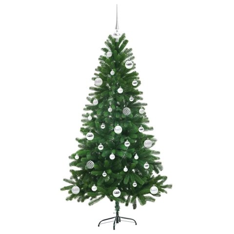VidaXL Choinka z 150 diodami LED z podstawą Zielony 150 cm PE