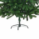 VidaXL Choinka z 150 diodami LED z podstawą Zielony 150 cm PE