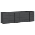 VidaXL Przechowalnia na 3 kosze na odpady 340 x 77.5 x 115.5 cm Stal