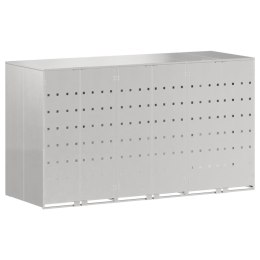 VidaXL Przechowalnia na 3 kosze na odpady 340 x 77.5 x 115.5 cm