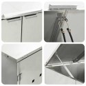 VidaXL Przechowalnia na 3 kosze na odpady 340 x 77.5 x 115.5 cm