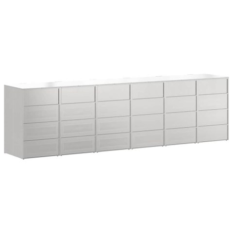 VidaXL Przechowalnia na 3 kosze na odpady 340 x 77.5 x 115.5 cm