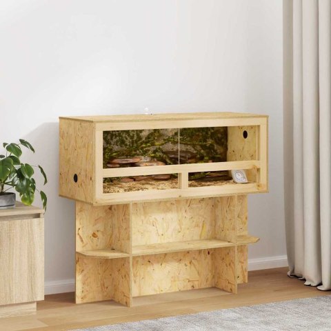 VidaXL Terrarium Brązowy 100 x 40 x 90 cm OSB