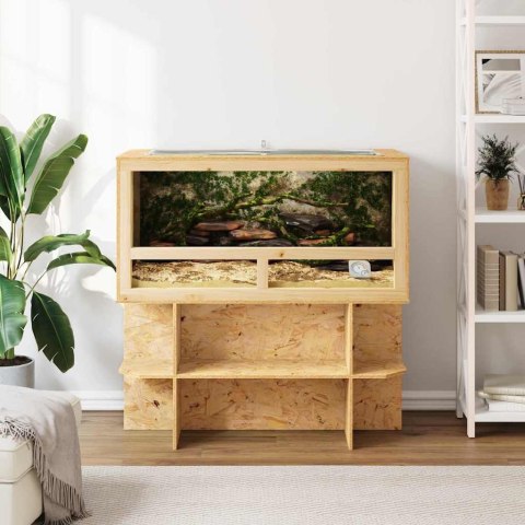 VidaXL Terrarium Brązowy 100 x 50 x 100 cm OSB