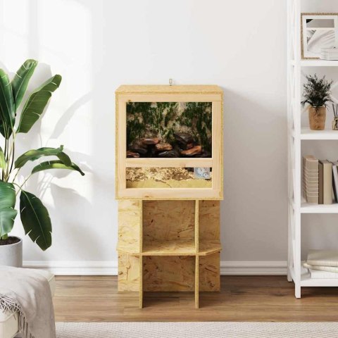 VidaXL Terrarium Brązowy 50 x 50 x 100 cm OSB