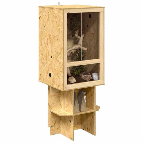VidaXL Terrarium Brązowy 50 x 50 x 130 cm OSB