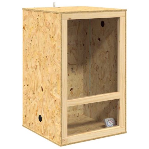 VidaXL Terrarium Brązowy 50 x 50 x 130 cm OSB
