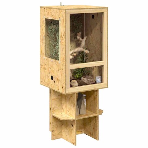 VidaXL Terrarium Brązowy 50 x 50 x 130 cm OSB