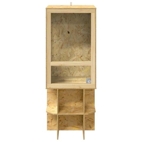 VidaXL Terrarium Brązowy 50 x 50 x 130 cm OSB