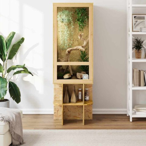 VidaXL Terrarium Brązowy 50 x 50 x 150 cm OSB