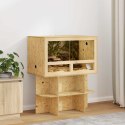 VidaXL Terrarium Brązowy 80 x 50 x 100 cm OSB