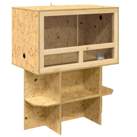 VidaXL Terrarium Brązowy 80 x 50 x 100 cm OSB