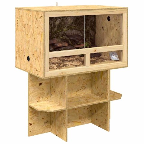 VidaXL Terrarium Brązowy 80 x 50 x 100 cm OSB