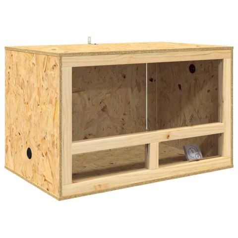 VidaXL Terrarium Brązowy 80 x 50 x 100 cm OSB