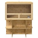 VidaXL Terrarium Brązowy 80 x 50 x 100 cm OSB
