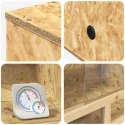 VidaXL Terrarium Brązowy 80 x 50 x 100 cm OSB