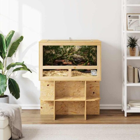 VidaXL Terrarium Brązowy 80 x 50 x 100 cm OSB