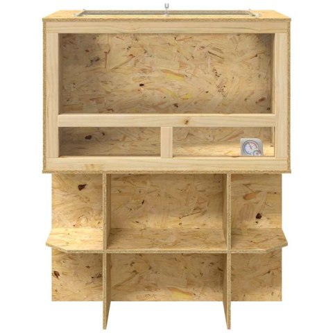 VidaXL Terrarium Brązowy 80 x 50 x 100 cm OSB