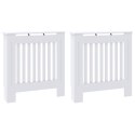 VidaXL Pokrywa Grzejnika 2 pcs Biały 78 x 19 x 81,5 cm
