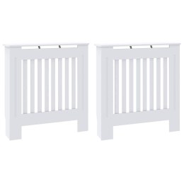 VidaXL Pokrywa Grzejnika 2 pcs Biały 78 x 19 x 81,5 cm